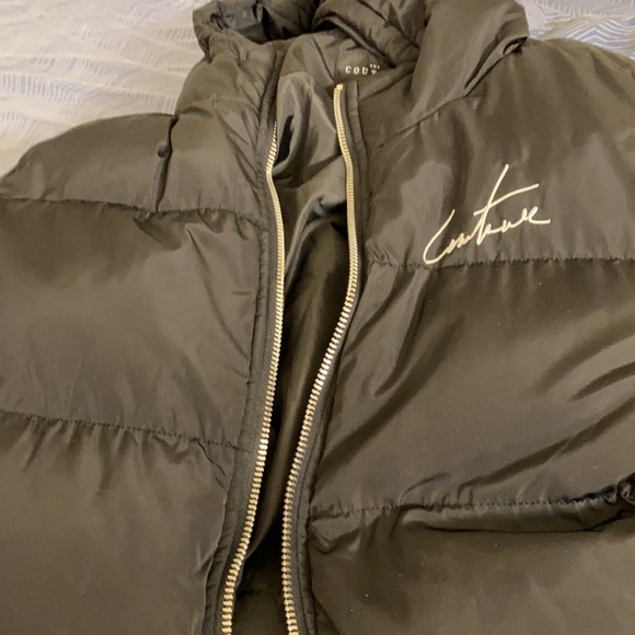 Black Couture Club Puffer Jacket - Picture 8 of 8